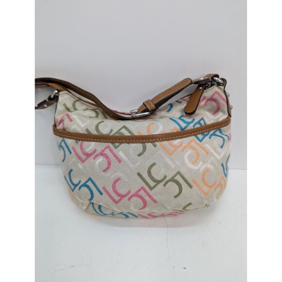 Liz Claiborne LC Logo Small Shoulder Bag Purse 7"x9" with Leather Strap - Picture 4 of 7